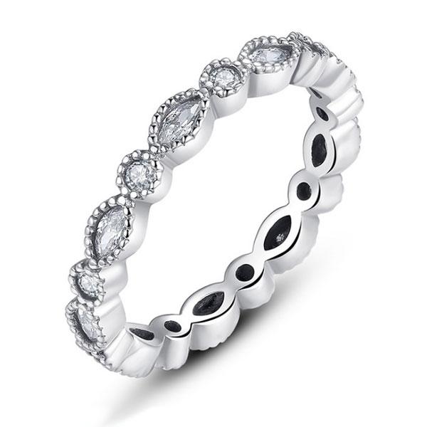 Italo Eternity Created White Sapphire Wedding Band