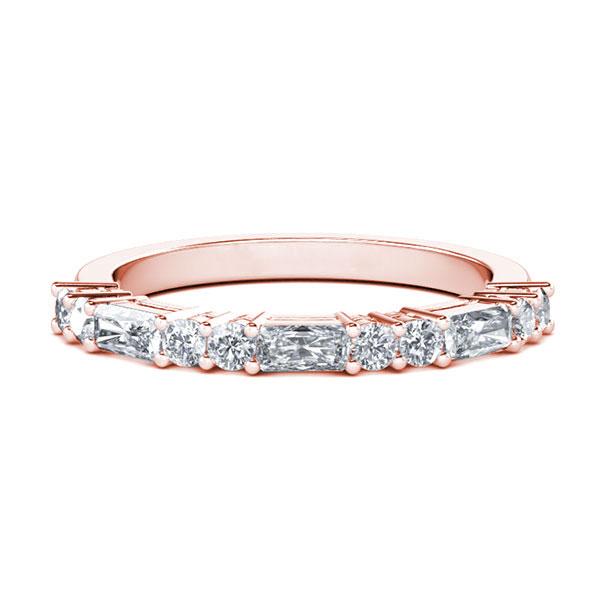 

Italo Rose Gold Classic Thin Wedding Band (0.72 CT. TW.), White