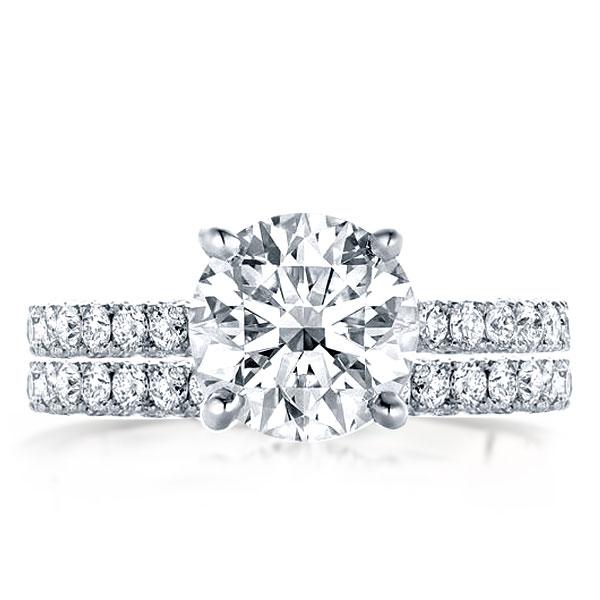 

Classic Round Cut Women Bridal Set, White