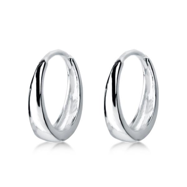 

Simple Silver Ear Clips For Women And Men, White