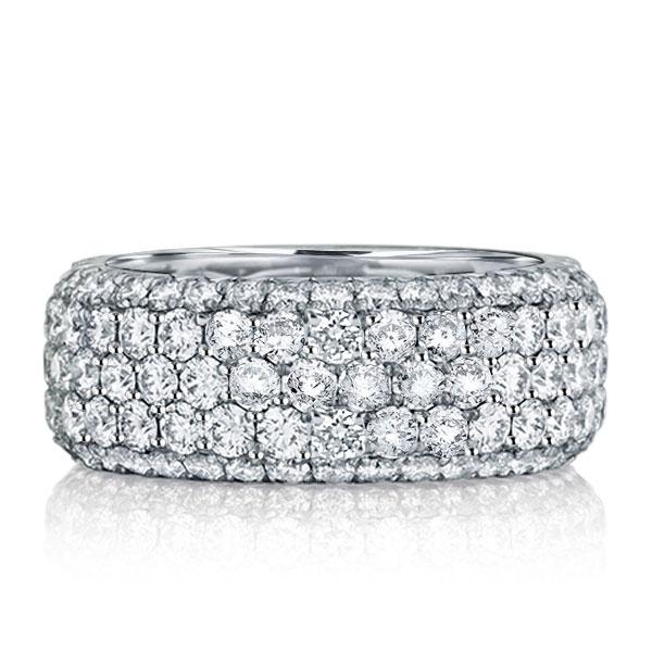 

Italo Five Row Eternity Created White Sapphire Wedding Band