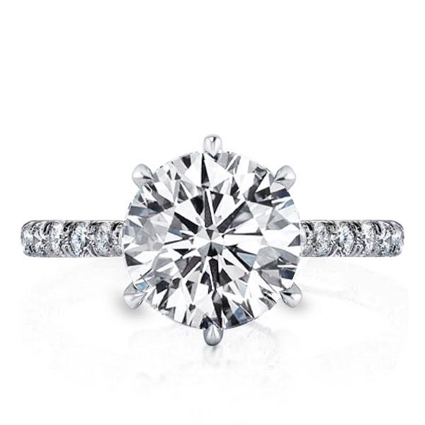 6 Prong Solitaire Engagement Ring丨Italojewelry