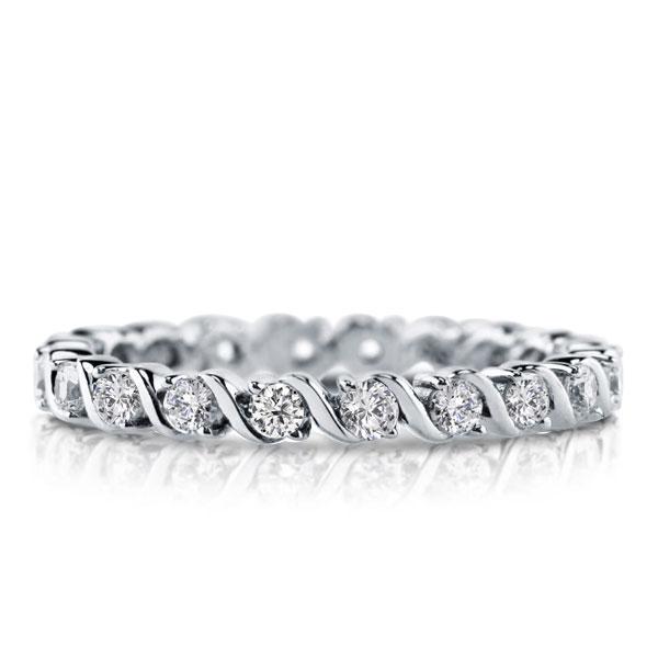 

Italo Eternity Created White Sapphire Wedding Band