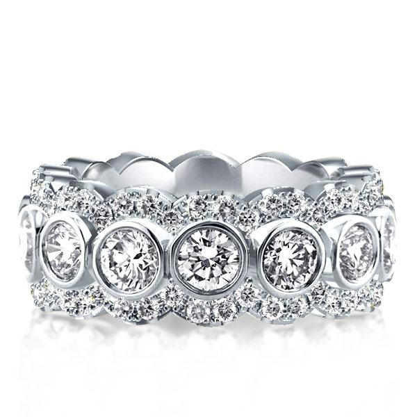 

Italo Bezel Eternity Created White Sapphire Wedding Band