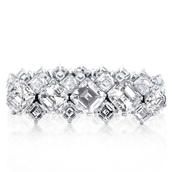 

Asscher Eternity Wedding Band(3.75 CT. TW.), White