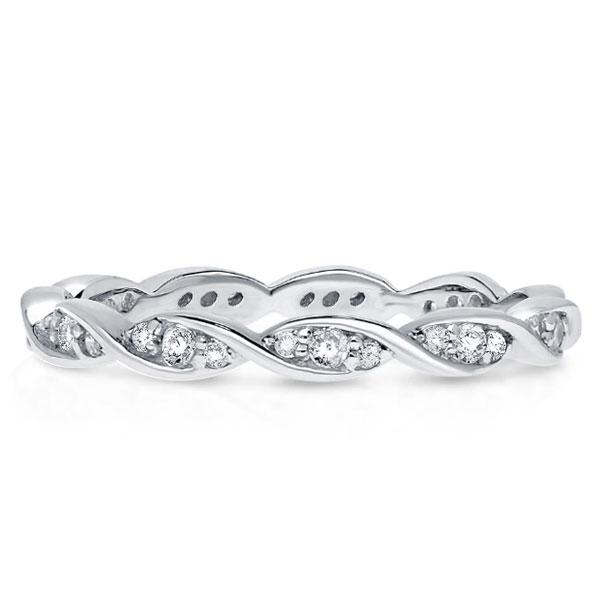 

Italo Eternity Created White Sapphire Wedding Band