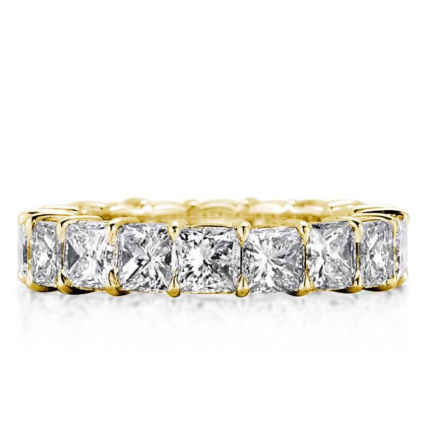 

Classic Eternity Golden Princess Wedding Band, White