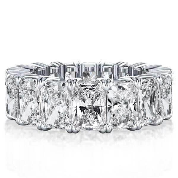 

Italo Radiant Cut Wedding Band Eternity Wedding Band For Women, White