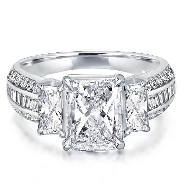 

Classic Three Stone Engagement Ring (2.72 CT. TW.), White