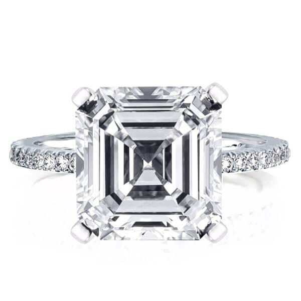 

Italo Classic Created White Sapphire Engagement Ring