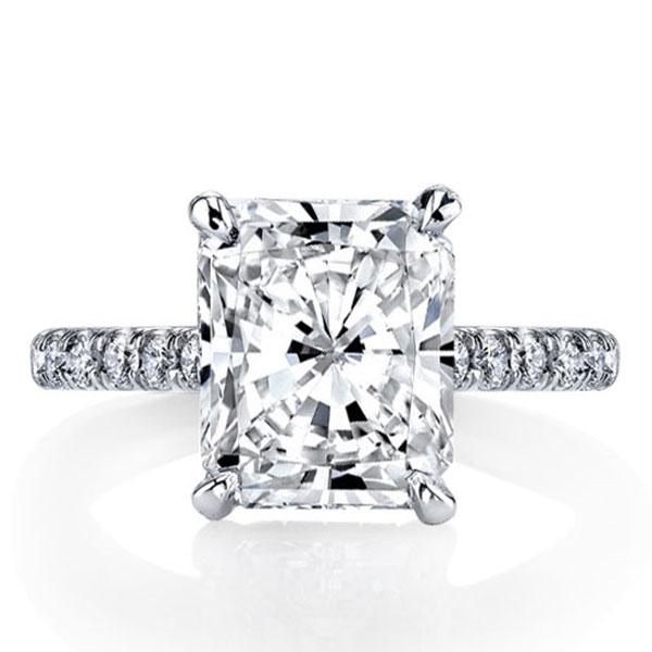 

Italo Radiant Solitaire Created White Sapphire Engagement Ring