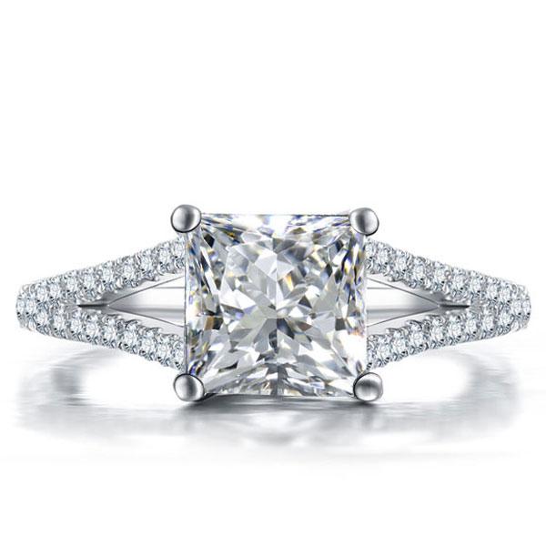 Princess Split Shank Engagement Ring от Italojewerly WW