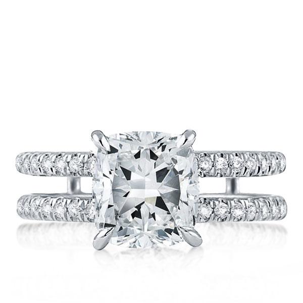 

Italo Double Row Created White Sapphire Engagement Ring