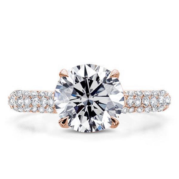 

Italo Rose Gold Created White Sapphire Engagement Ring