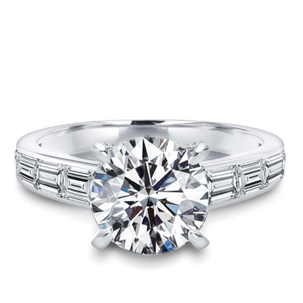

Italo Classic Created White Sapphire Engagement Ring