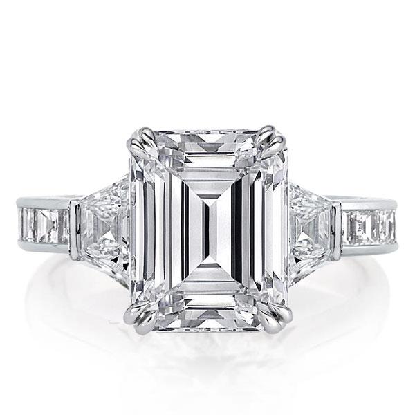 

Italo Emerald Created White Sapphire Engagement Ring
