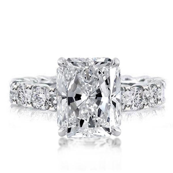 

Eternity Radiant Created White Sapphire Engagement Ring