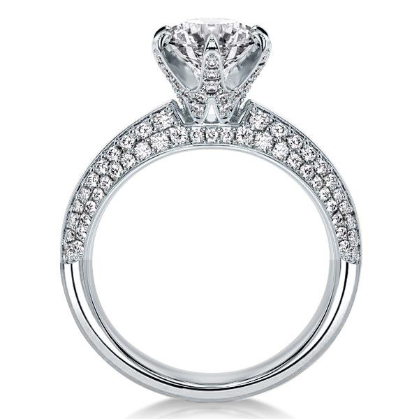 

Italo Six Prong Round Created White Sapphire Engagement Ring