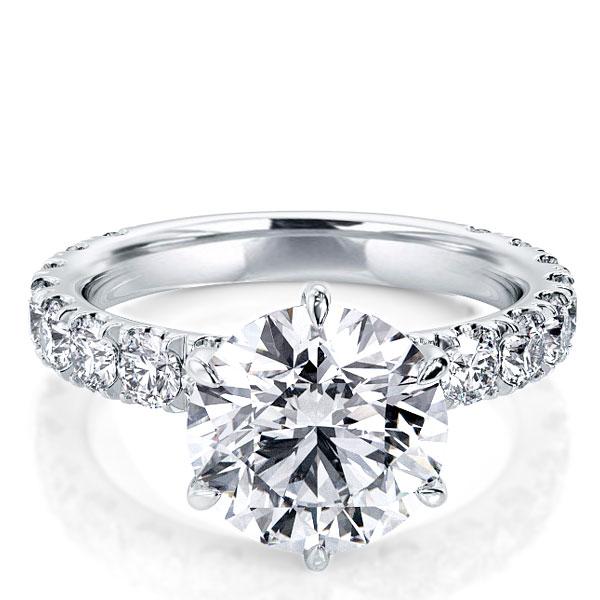 

Italo Six Prong Promise Ring Engagement Ring For Women, White