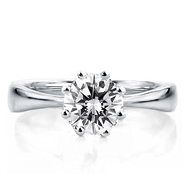 Eight-prong Solitaire Engagement Ring(2.00 CT. TW.), White