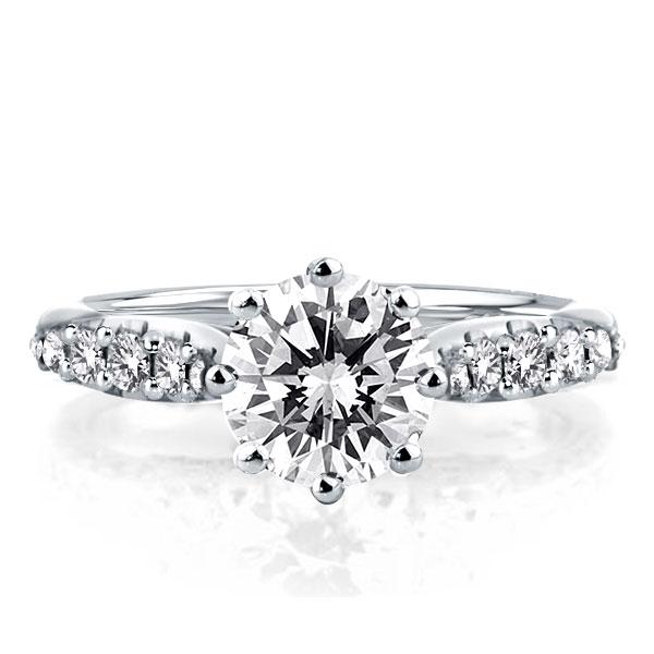 

Classic Six-prong Round Engagement Ring(3.15 CT. TW.), White