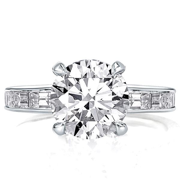 

Hidden Halo Created White Sapphire Engagement Ring(3.45 CT. TW.)