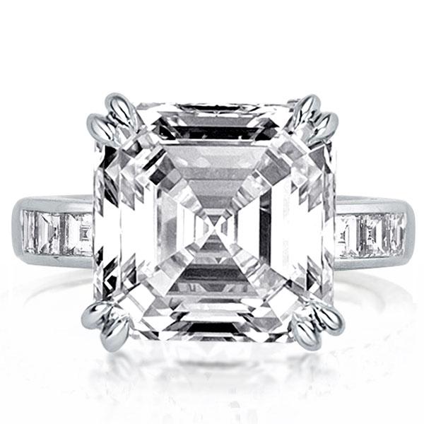 

Double Prong Asscher Engagement Ring(7.95 CT. TW.), White