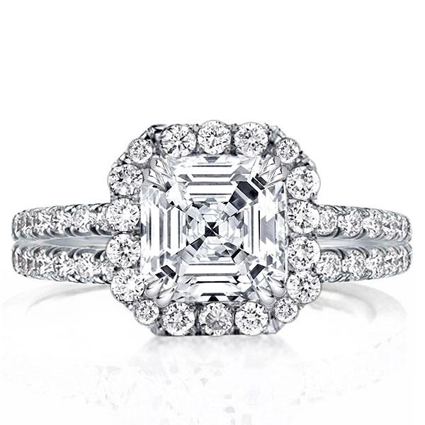 

3.55 Carat Halo Engagement Ring 925 Sterling Silver Ring, White
