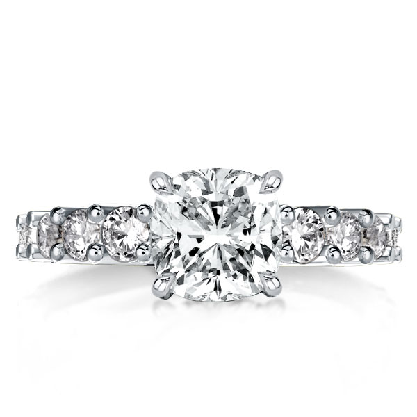 

Classic Cushion Cut White Engagement Ring