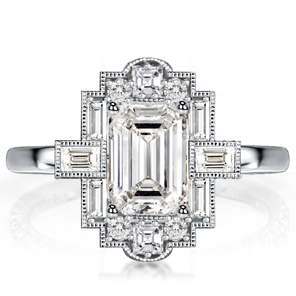 Sapphire and Diamond Engagement Ring - Freeform – Megan Webb Jeweller