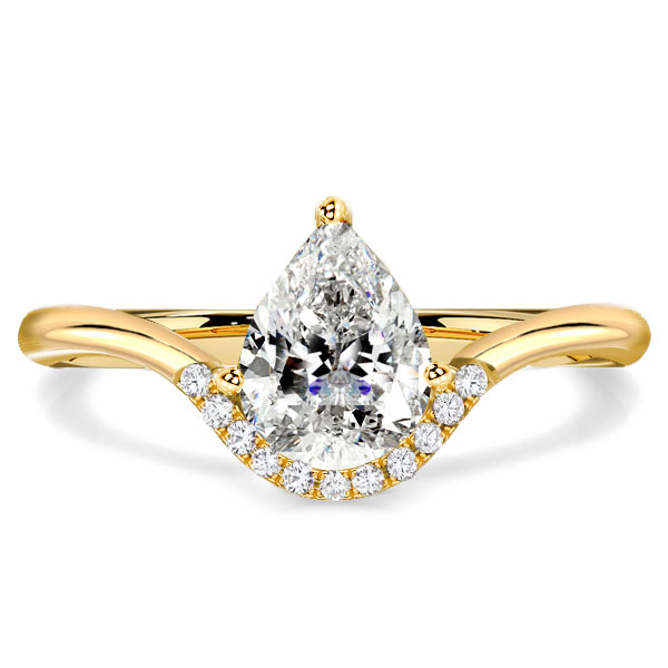 

Italo Floating Pear Cut Engagement Ring For Women Classic, White