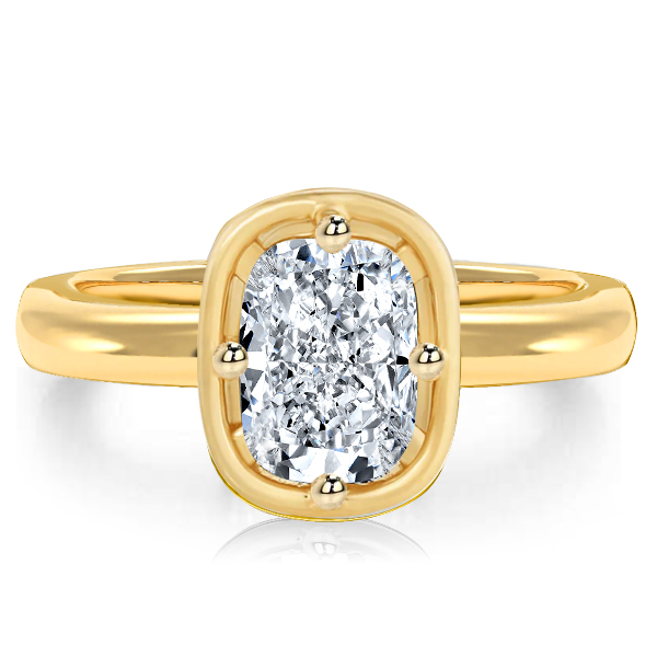 

Italo White Sapphire Radiant Cut Solitaire Ring Engagement Ring
