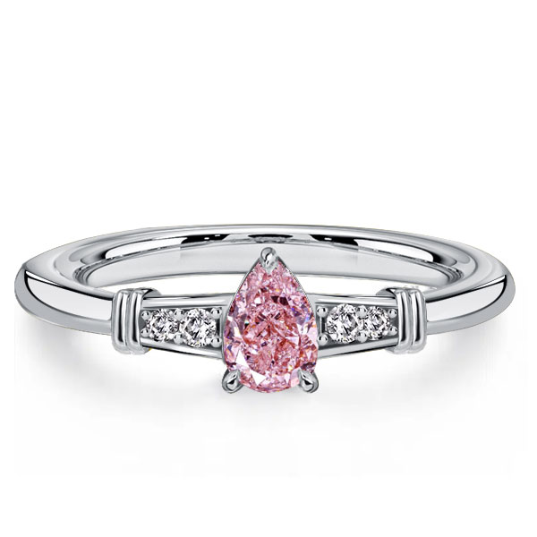 

Italo Pear Shaped Pink Sapphire Ring Wedding Rings For Travel, White