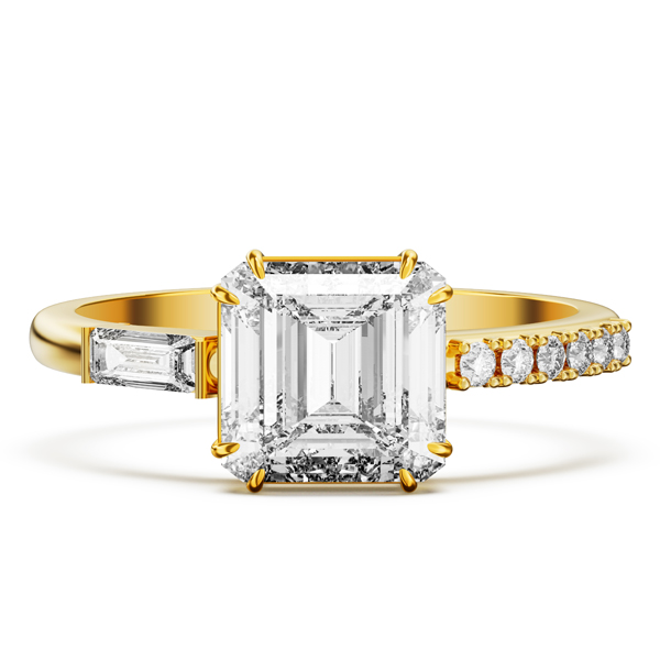 

Italo 2 Carat Asscher Cut Created White Sapphire Engagement Ring