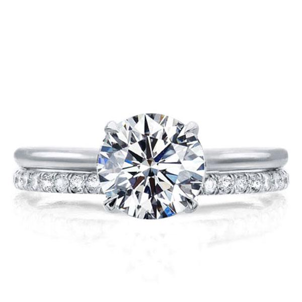 

Italo Classic Created White Sapphire Bridal Set
