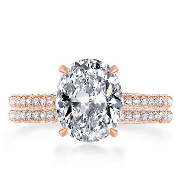 

Italo Classic Created White Sapphire Bridal Set