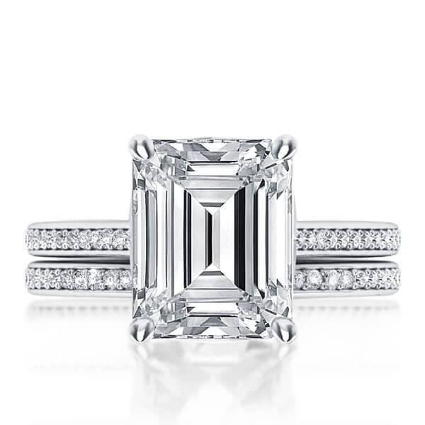 

Italo Classic Created White Sapphire Bridal Set