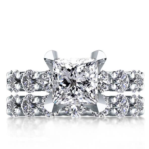 

Italo Eternity Created White Sapphire Bridal Set