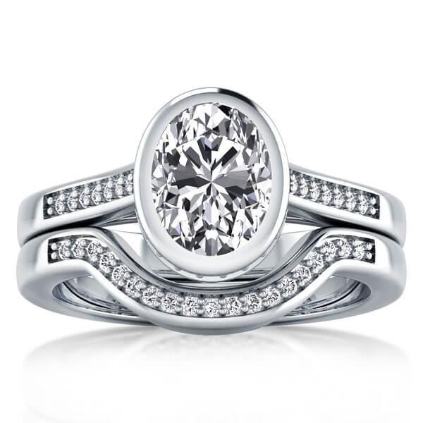 

Bezel Vase Set Design Bridal Set (2.68 CT. TW.), White