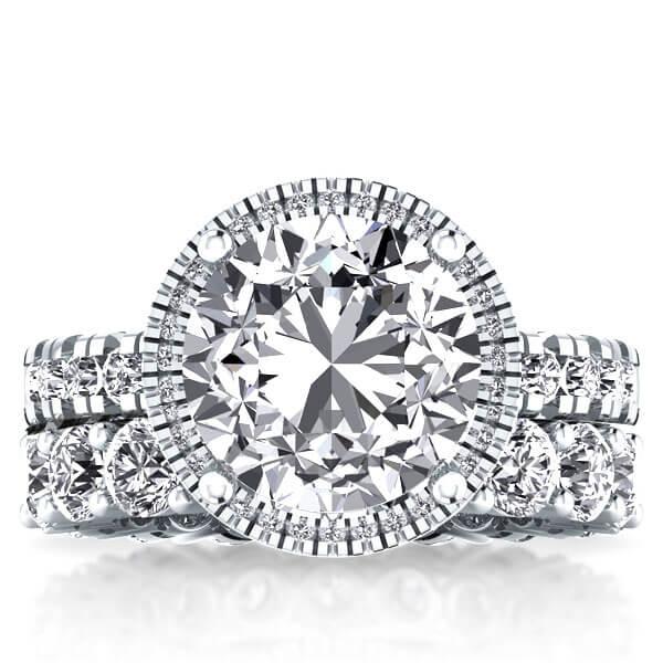 

Halo Eternity Created White Sapphire Bridal Set (7.02 CT. TW.)