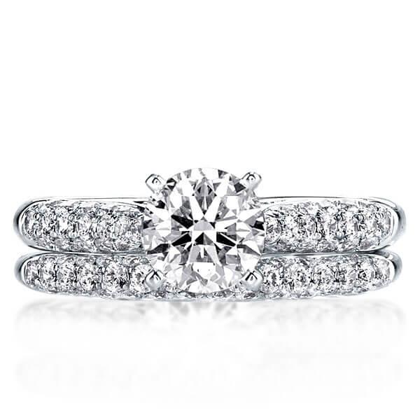 

Pave Setting Created White Sapphire Bridal Set (2.56 CT. TW.)