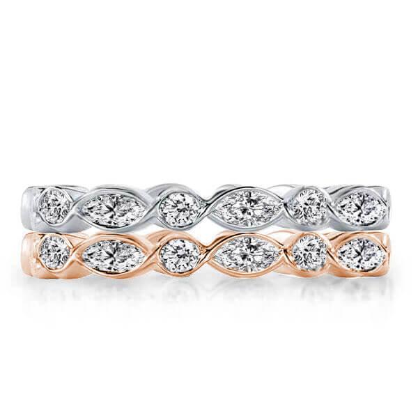 

Eternity Stackable Created White Sapphire Band Set(4.08 CT. TW.)