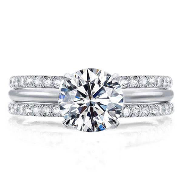 

Italo Classic Created White Sapphire 3PC Wedding Set