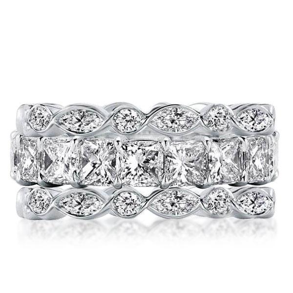 

Eternity Stackable Band Set (7.65 CT. TW.), White