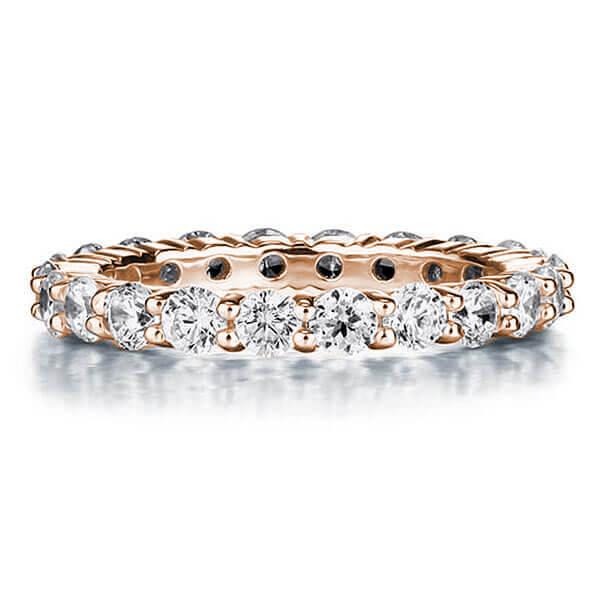 

Eternity Rose Gold Wedding Band (2.20 CT. TW.), White