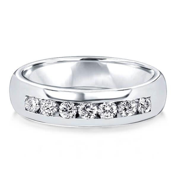 

Italo Half Eternity Created White Sapphire Wedding Band