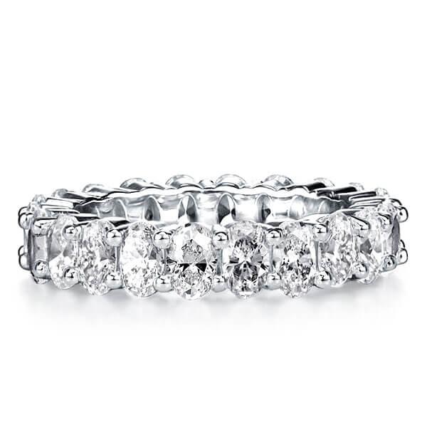 

Italo Oval Eternity Created White Sapphire Wedding Band