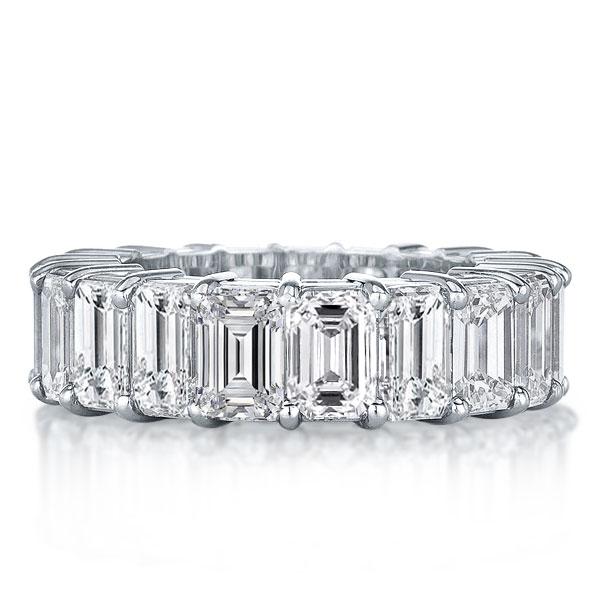 

Italo Emerald Eternity Created White Sapphire Wedding Band