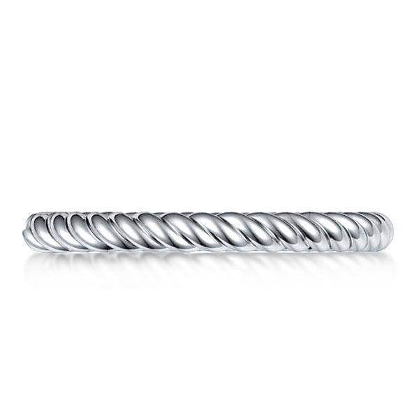 

Italo Twist Rope Wedding Band, White