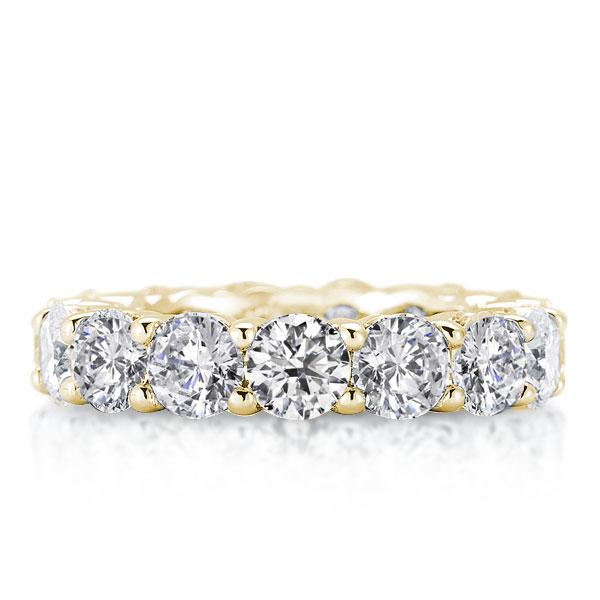 

Italo Golden Eternity Created White Sapphire Wedding Band